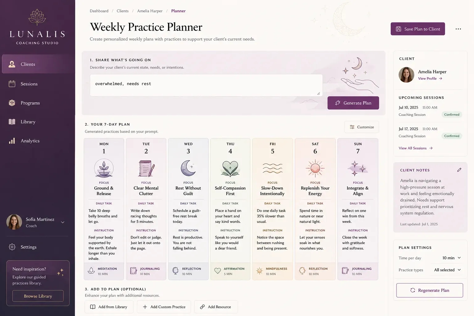 AI Practice Planner